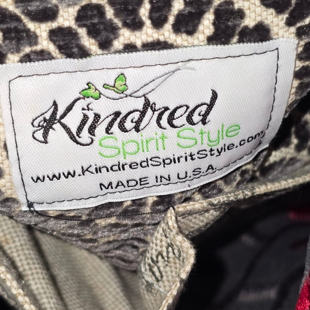 Kindered Spirit Boho Multi Pattern Upholstery Flap Over Closure Messenger Bag - Picture 6 of 6